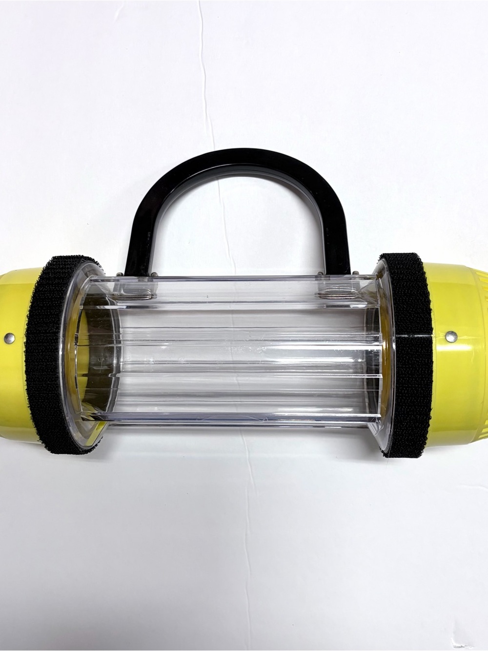 Handcrafted Pneumatic Tube Purse - Yellow and Clear